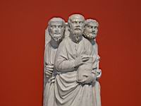Statue, Groupe de trois apotres (Nicola Pisano, Pise, v 1270, Marbre)(3)